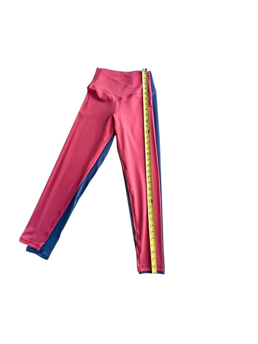 OFFLINE Aerie Real Me High Waisted Crossover Leggings BLUE & PINK - MEDIUM LONG - Picture 3 of 9